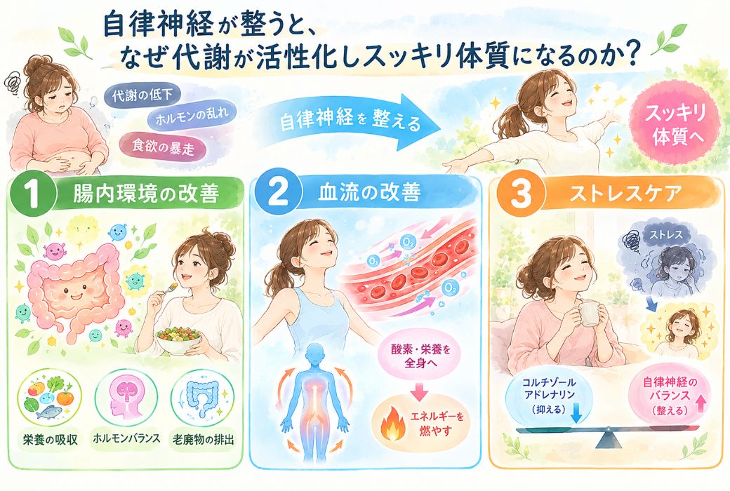 自律神経が整うとスッキリ体質になる理由